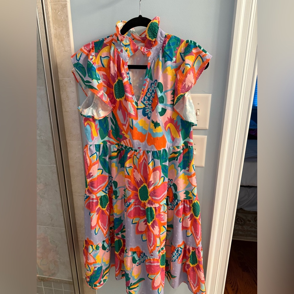 Bright boutique summer dress!